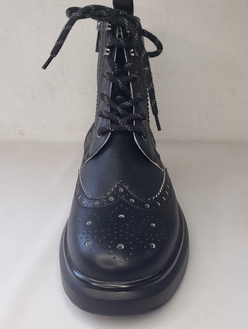 Karl Lagerfeld SINGLE LEFT BOOT ONLY Black Men's Chukka Wingtip REPLACEMENT - Picture 2 of 7